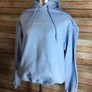 pretty little thing blue hoodie